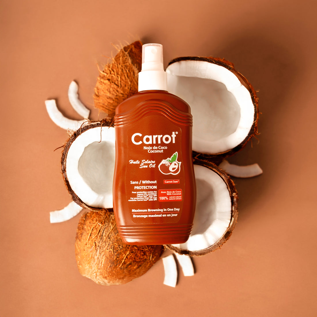 Carrot Sun™ - Accélérateurs De Bronzage Huile de pulvérisation De Noix De Coco